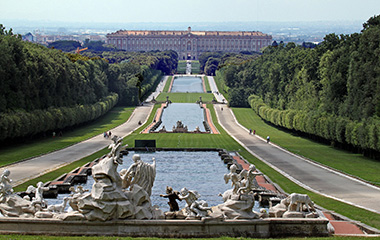 The gardens of the Royal Palace of Caserta